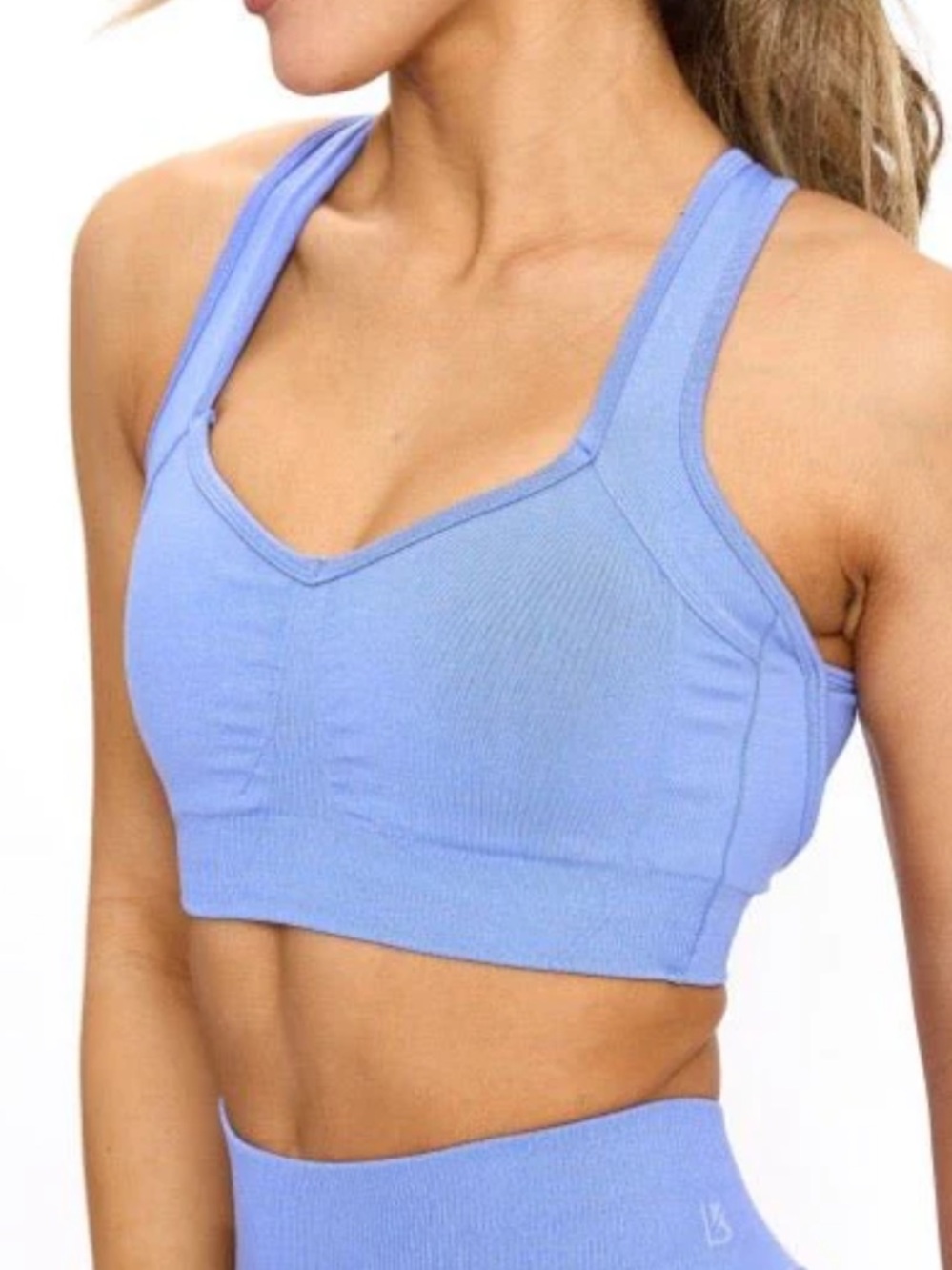 Buffbunny Vida Seamless Sports Bra - Azul large light blue